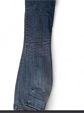 American Eagle Outfitters Men's Bootcut Jeans in Dark Blue Wash